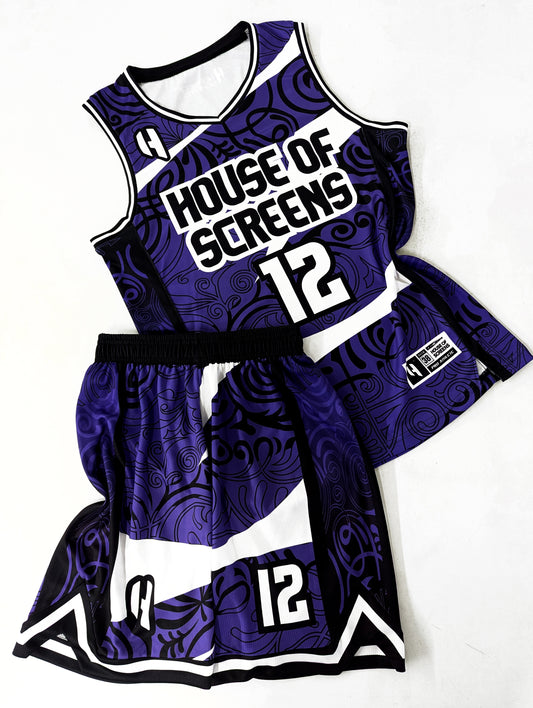 Premium PRO Custom Basketball Jersey and Shorts Set with Enhanced Side Cuts| Personalized Player Name, Number, and Team Name | HX497BS-PRO | Customize This!