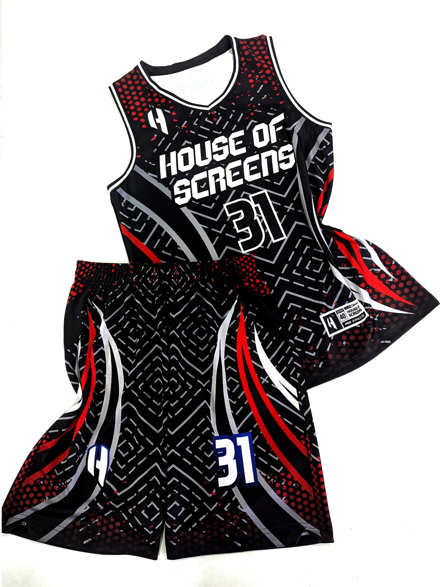 Custom Basketball Jersey and Shorts Set with Personalized Player Name, Number, and Team Name | HX475BS | Customize This!