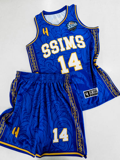 Custom Basketball Jersey and Shorts Set with Personalized Player Name, Number, and Team Name | HX516BS | Customize This!