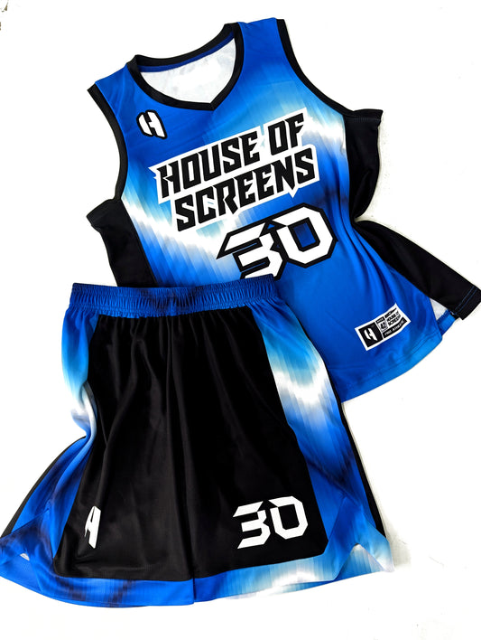 Premium PRO Custom Basketball Jersey and Shorts Set with Enhanced Side Cuts| Personalized Player Name, Number, and Team Name | HX496BS-PRO | Customize This!