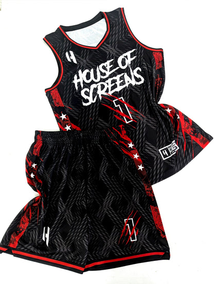 Custom Basketball Jersey and Shorts Set with Personalized Player Name, Number, and Team Name | HX470BS | Customize This!