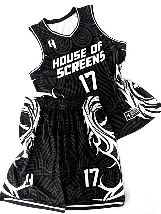 Custom Basketball Jersey and Shorts Set with Personalized Player Name, Number, and Team Name | HX493BS | Customize This!