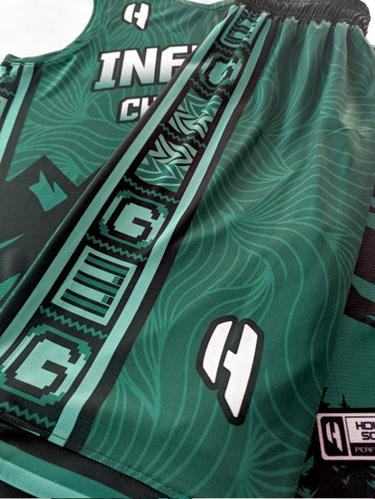 Custom Basketball Jersey and Shorts Set with Personalized Player Name, Number, and Team Name | HX375BS | Customize This!