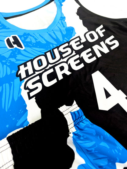 Custom Basketball Jersey and Shorts Set with Personalized Player Name, Number, and Team Name | HX480BS | Customize This!