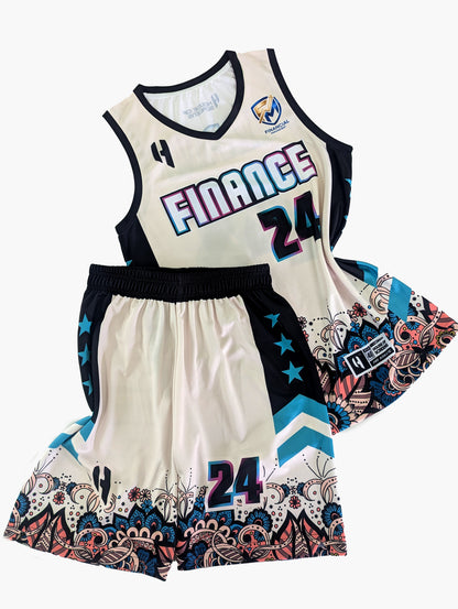 Custom Basketball Jersey and Shorts Set with Personalized Player Name, Number, and Team Name | HX507BS | Customize This!