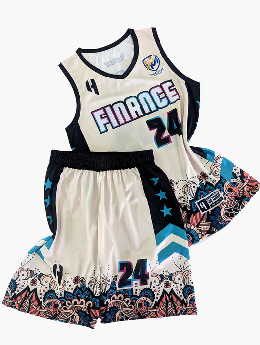 Custom Basketball Jersey and Shorts Set with Personalized Player Name, Number, and Team Name | HX507BS | Customize This!
