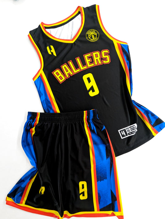 Custom Basketball Jersey and Shorts Set with Personalized Player Name, Number, and Team Name | HX522BS | Customize This!