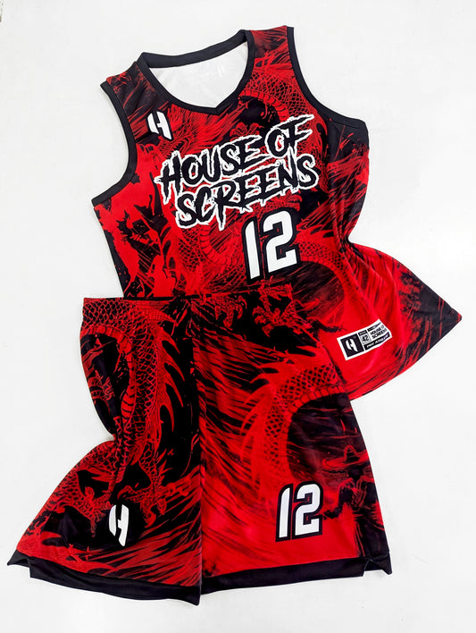 Custom Basketball Jersey and Shorts Set with Personalized Player Name, Number, and Team Name | HX489BS | Customize This!