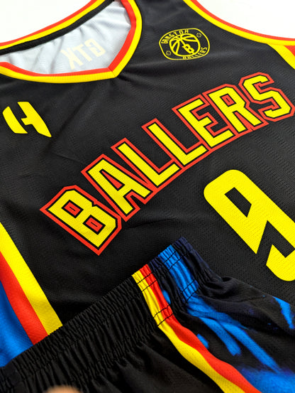 Custom Basketball Jersey and Shorts Set with Personalized Player Name, Number, and Team Name | HX522BS | Customize This!