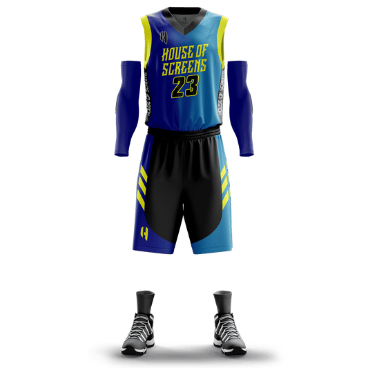 Custom KIDS Basketball Jersey and Shorts Set with Personalized Player Name, Number, and Team Name | HX08BS | Customize This!