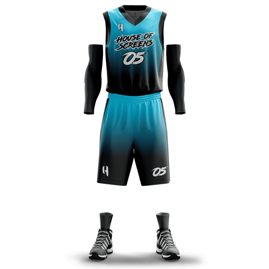 Custom KIDS Basketball Jersey and Shorts Set with Personalized Player Name, Number, and Team Name | HX10BS | Customize This!