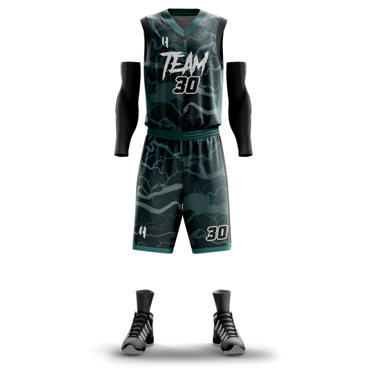 Custom KIDS Basketball Jersey and Shorts Set with Personalized Player Name, Number, and Team Name | HX116BS | Customize This!