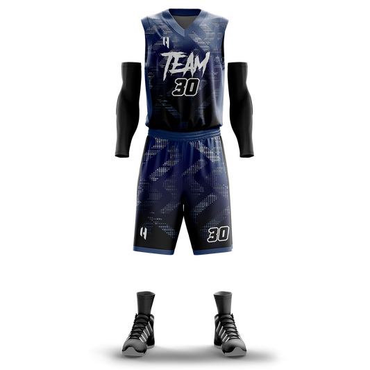 Custom KIDS Basketball Jersey and Shorts Set with Personalized Player Name, Number, and Team Name | HX117BS | Customize This!