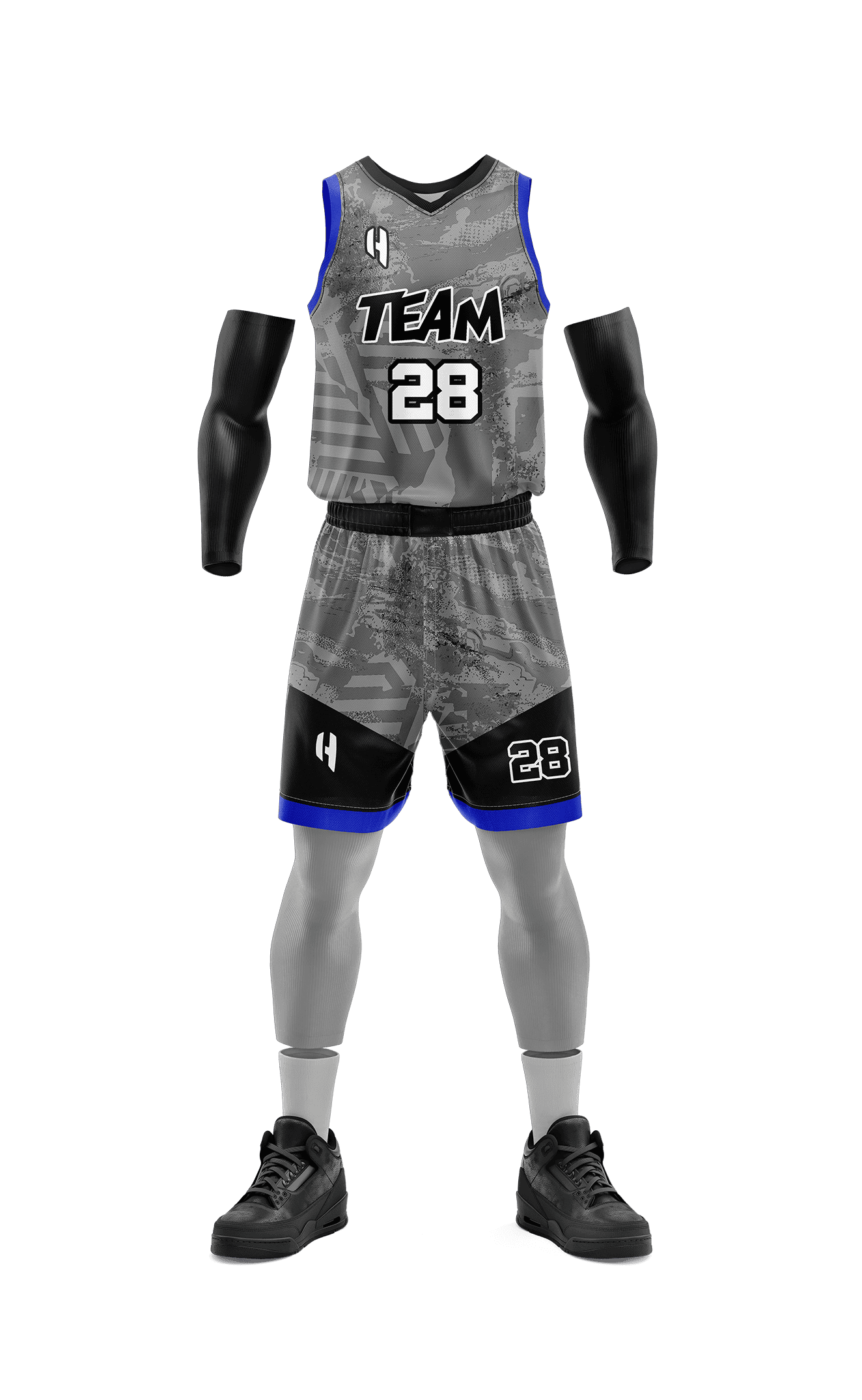 Custom KIDS Basketball Jersey and Shorts Set with Personalized Player Name, Number, and Team Name || HX159BS | Customize This!