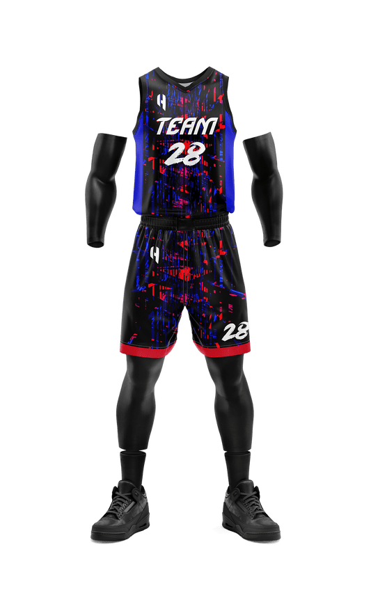 Custom KIDS Basketball Jersey and Shorts Set with Personalized Player Name, Number, and Team Name || HX162BS | Customize This!