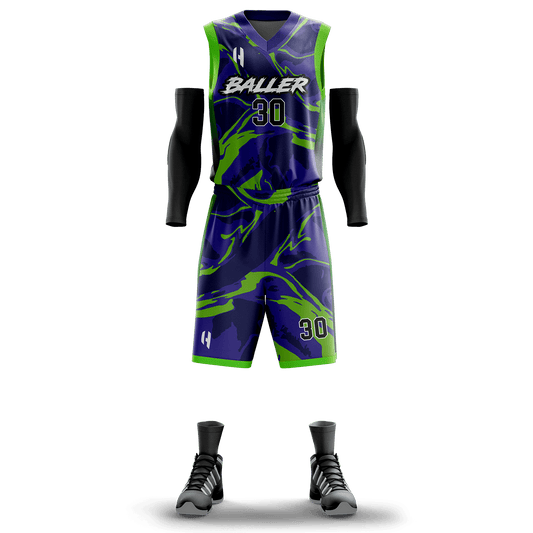 Custom KIDS Basketball Jersey and Shorts Set with Personalized Player Name, Number, and Team Name | HX17BS | Customize This!