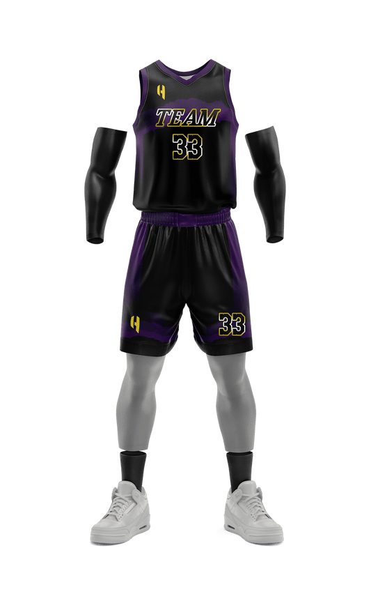 Custom Basketball Jersey and Shorts Set with Personalized Player Name, Number, and Team Name | HX187BS | Customize This!
