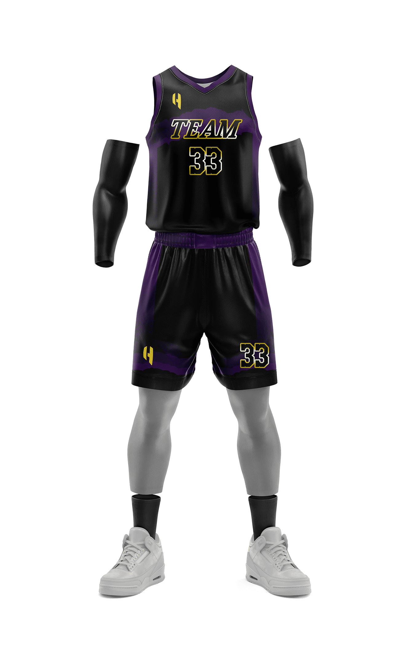 Custom KIDS Basketball Jersey and Shorts Set with Personalized Player Name, Number, and Team Name | HX187BS | Customize This!