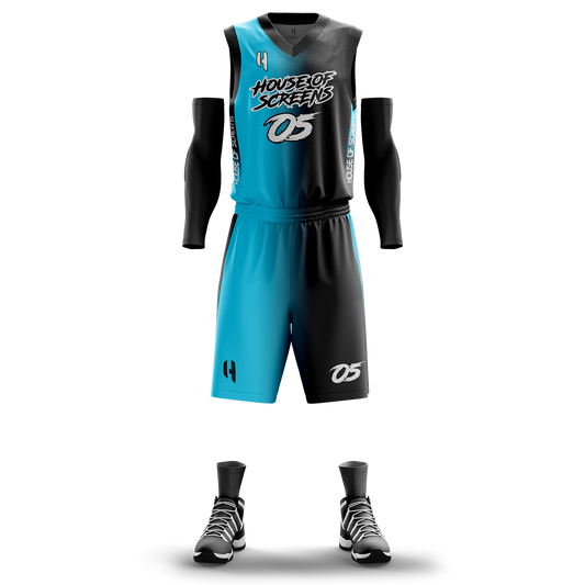 Custom KIDS Basketball Jersey and Shorts Set with Personalized Player Name, Number, and Team Name | HX24BS | Customize This!