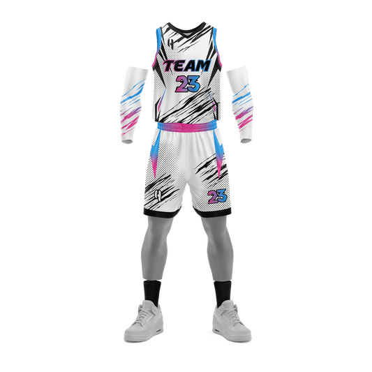 Custom Basketball Jersey and Shorts Set with Personalized Player Name, Number, and Team Name | HX257BS | Customize This!