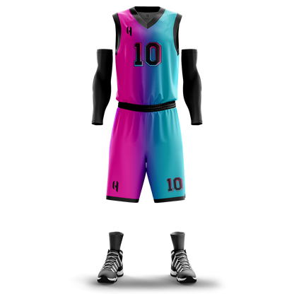 Custom KIDS Basketball Jersey and Shorts Set with Personalized Player Name, Number, and Team Name | HX30BS | Customize This!
