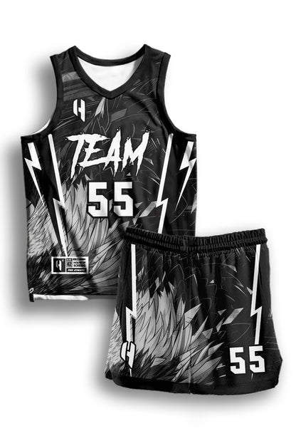 Custom Basketball Jersey and Shorts Set with Personalized Player Name, Number, and Team Name | HX404BS | Customize This!
