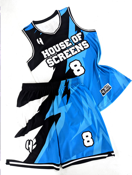 Custom Basketball Jersey and Shorts Set with Personalized Player Name, Number, and Team Name | HX450BS | Customize This!