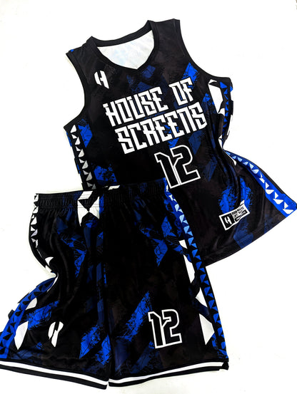 Custom Basketball Jersey and Shorts Set with Personalized Player Name, Number, and Team Name | HX471BS | Customize This!