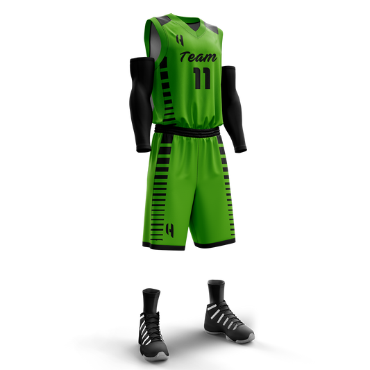 Custom KIDS Basketball Jersey and Shorts Set with Personalized Player Name, Number, and Team Name | HX55BS | Customize This!