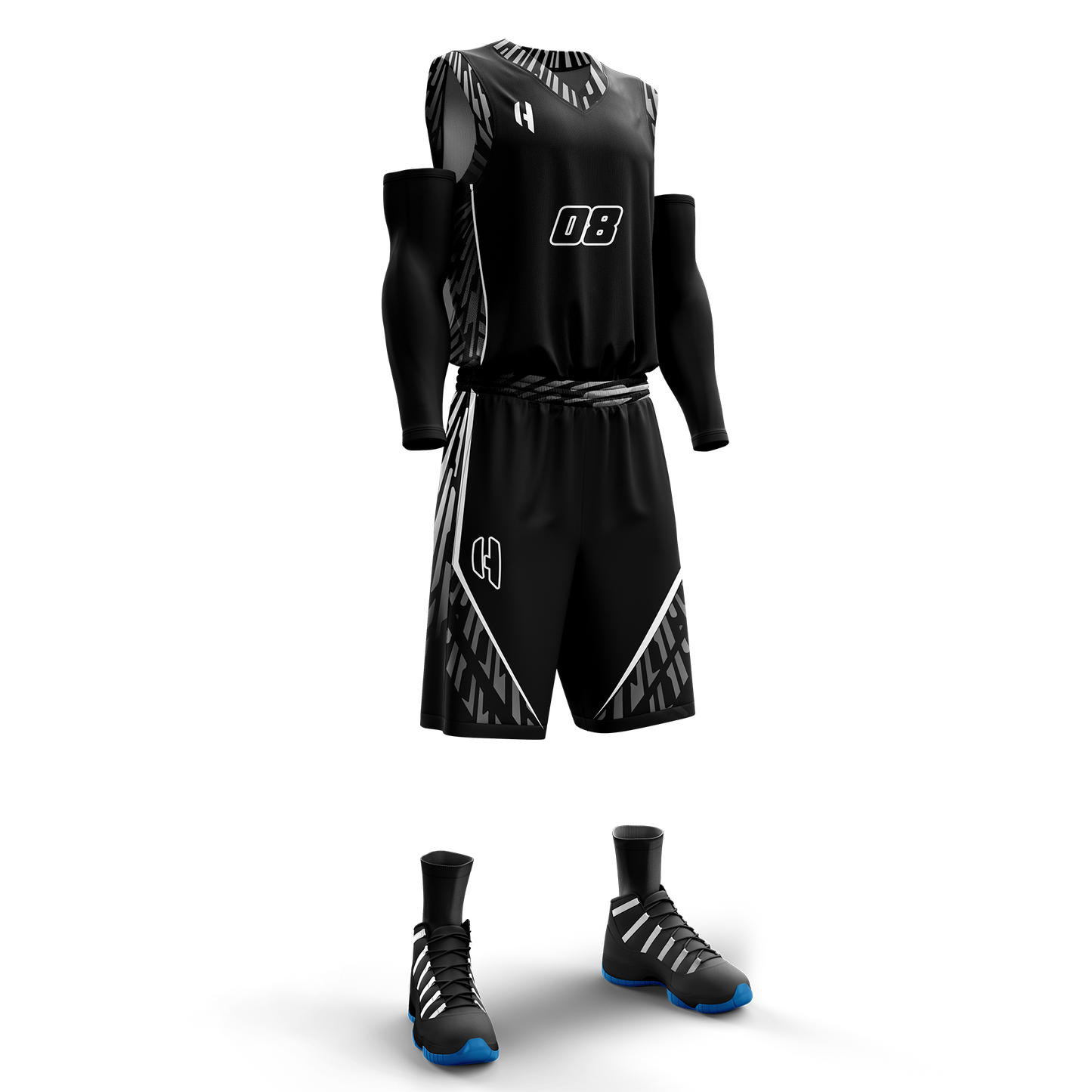 Custom KIDS Basketball Jersey and Shorts Set with Personalized Player Name, Number, and Team Name | HX61BS | Customize This!