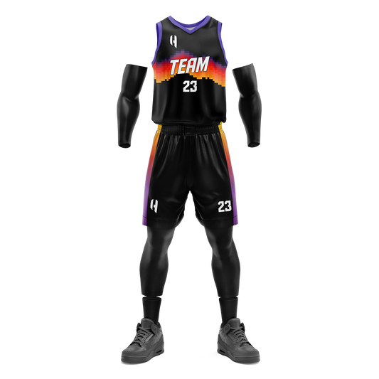 Custom KIDS Basketball Jersey and Shorts Set with Personalized Player Name, Number, and Team Name | HX66BS | Customize This!