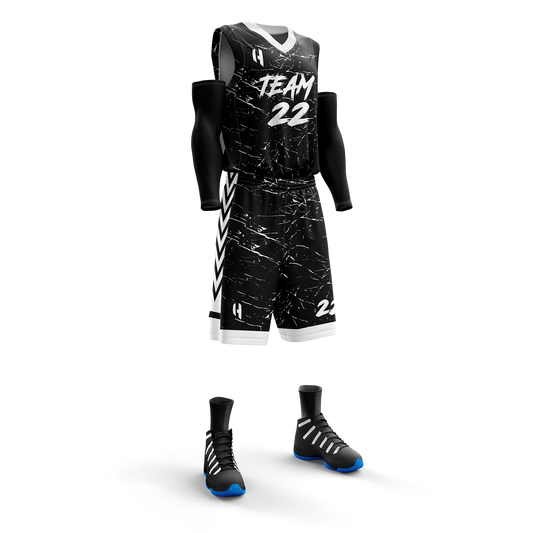 Custom KIDS Basketball Jersey and Shorts Set with Personalized Player Name, Number, and Team Name | HX68BS | Customize This!
