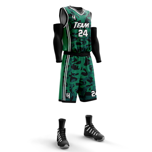 Custom KIDS Basketball Jersey and Shorts Set with Personalized Player Name, Number, and Team Name | HX71BS | Customize This!
