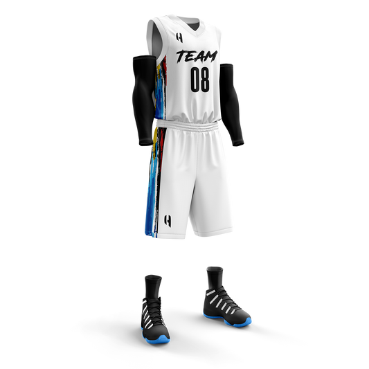Custom KIDS Basketball Jersey and Shorts Set with Personalized Player Name, Number, and Team Name | HX74BS | Customize This!