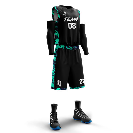 Custom KIDS Basketball Jersey and Shorts Set with Personalized Player Name, Number, and Team Name | HX75BS | Customize This!