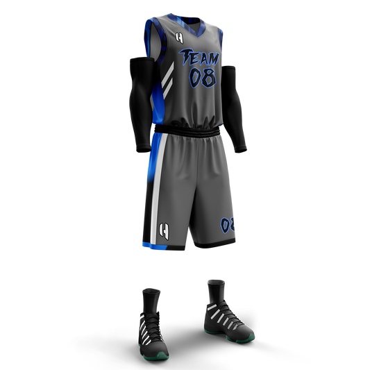 Custom KIDS Basketball Jersey and Shorts Set with Personalized Player Name, Number, and Team Name | HX80BS | Customize This!