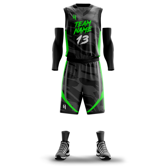 Custom KIDS Basketball Jersey and Shorts Set with Personalized Player Name, Number, and Team Name | HX89BS | Customize This!