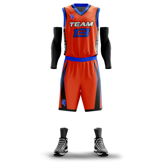 Custom KIDS Basketball Jersey and Shorts Set with Personalized Player Name, Number, and Team Name | HX93BS | Customize This!