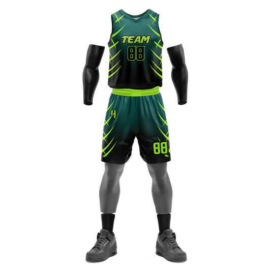 Custom KIDS Basketball Jersey and Shorts Set with Personalized Player Name, Number, and Team Name | HX99BS | Customize This!