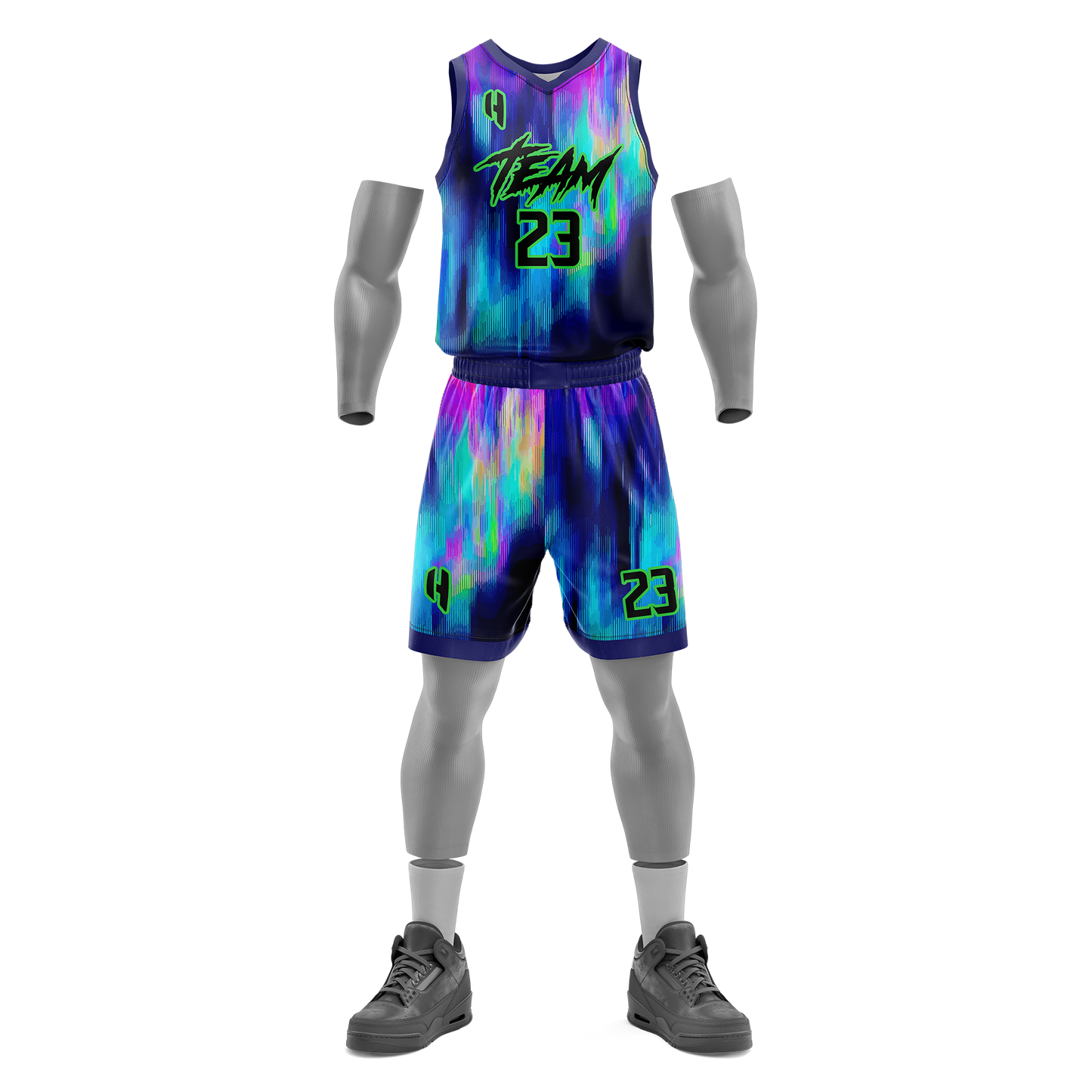 Custom Basketball Jersey and Shorts Set with Personalized Player Name HOUSE OF SCREENS
