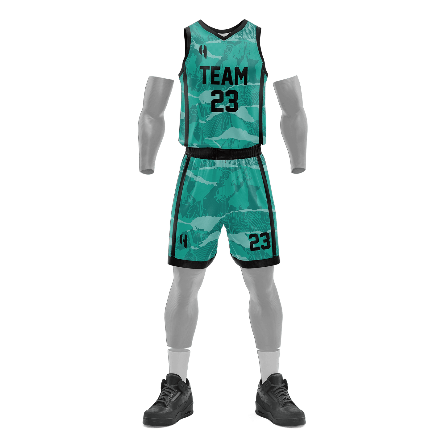 Custom Basketball Jersey and Shorts Set with Personalized Player Name, Number, and Team Name | HX146BS | Customize This!